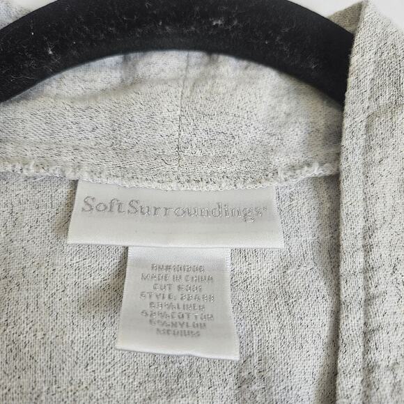 Soft Surroundings Jacket Linen Cotton Blend Beige Nature Spirit Blazer Size M - Picture 3 of 12